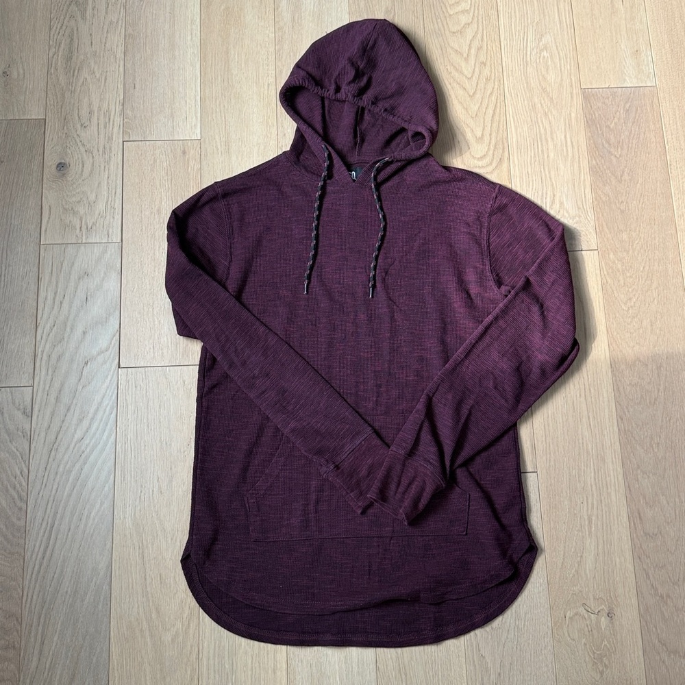 Men's Burgundy Lightweight Hoodie